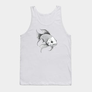 Monochrome carp Tank Top